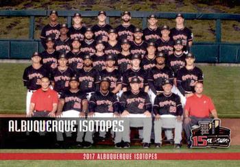 2017 Choice Albuquerque Isotopes #01 Team Photo Front