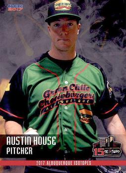 2017 Choice Albuquerque Isotopes #22 Austin House Front