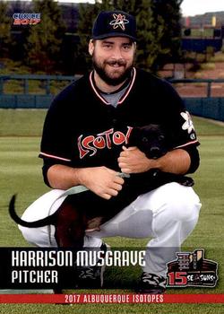 2017 Choice Albuquerque Isotopes #27 Harrison Musgrave Front