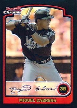 2003 Bowman Draft Picks & Prospects - Chrome #BDP3 Miguel Cabrera Front