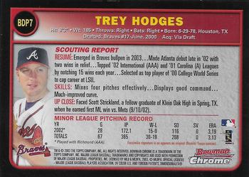 2003 Bowman Draft Picks & Prospects - Chrome #BDP7 Trey Hodges Back