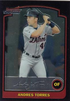 2003 Bowman Draft Picks & Prospects - Chrome #BDP15 Andres Torres Front