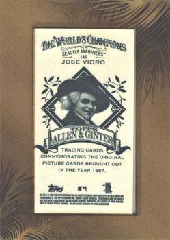 2015 Topps Allen & Ginter - 10th Anniversary Buybacks Framed Mini 2007 #145 Jose Vidro Back