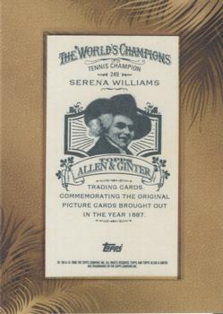 2015 Topps Allen & Ginter - 10th Anniversary Buybacks Framed Mini 2008 #249 Serena Williams Back