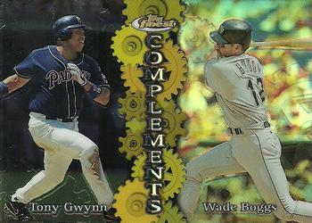 1999 Finest - Complements Refractor Right #C2 Tony Gwynn / Wade Boggs Front