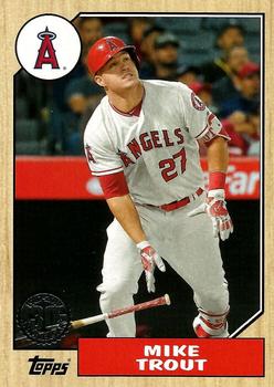 2017 Topps Update - 1987 Topps Baseball 30th Anniversary #US87-10 Mike Trout Front