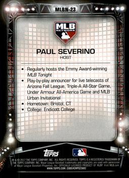 2017 Topps Update - MLB Network #MLBN-23 Paul Severino Back