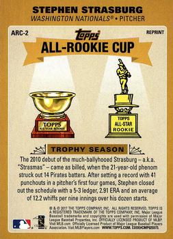 2017 Topps Update - Topps All-Rookie Cup #ARC-2 Stephen Strasburg Back
