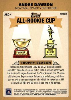 2017 Topps Update - Topps All-Rookie Cup #ARC-4 Andre Dawson Back