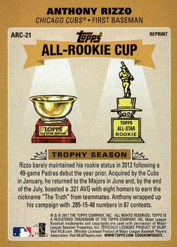 2017 Topps Update - Topps All-Rookie Cup #ARC-21 Anthony Rizzo Back