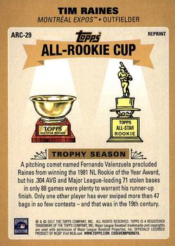 2017 Topps Update - Topps All-Rookie Cup #ARC-29 Tim Raines Back