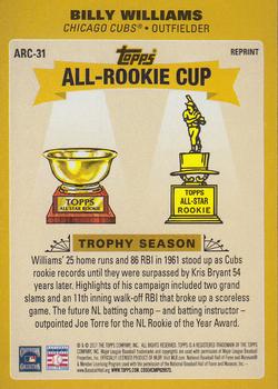 2017 Topps Update - Topps All-Rookie Cup #ARC-31 Billy Williams Back