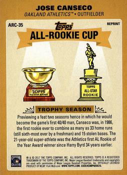 2017 Topps Update - Topps All-Rookie Cup #ARC-35 Jose Canseco Back