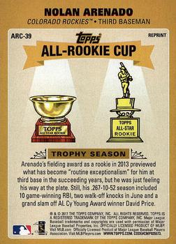 2017 Topps Update - Topps All-Rookie Cup #ARC-39 Nolan Arenado Back