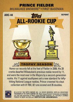 2017 Topps Update - Topps All-Rookie Cup #ARC-44 Prince Fielder Back