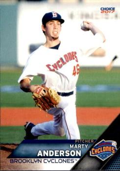2017 Choice Brooklyn Cyclones #2 Marty Anderson Front
