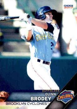 2017 Choice Brooklyn Cyclones #4 Quinn Brodey Front