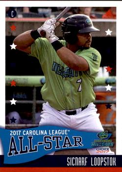 2017 Choice Carolina League All-Stars #16 Sicnarf Loopstok Front