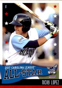 2017 Choice Carolina League All-Stars #20 Nicky Lopez Front
