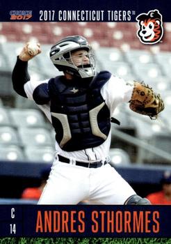 2017 Choice Connecticut Tigers #30 Andres Sthormes Front