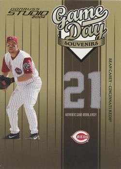 2004 Donruss Studio - Game Day Souvenirs Number #GD-23 Sean Casey Front