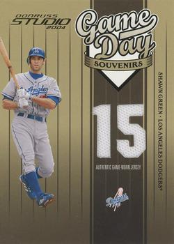 2004 Donruss Studio - Game Day Souvenirs Number #GD-44 Shawn Green Front