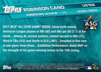 2017 Topps Update - Rainbow Foil #US152 Robinson Cano Back
