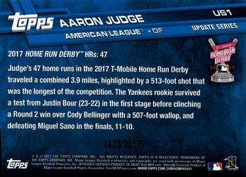 2017 Topps Update - Gold #US1 Aaron Judge Back