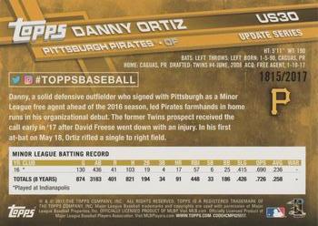 2017 Topps Update - Gold #US30 Danny Ortiz Back