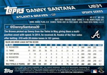 2017 Topps Update - Gold #US31 Danny Santana Back