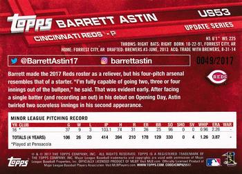 2017 Topps Update - Gold #US53 Barrett Astin Back