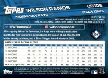 2017 Topps Update - Gold #US108 Wilson Ramos Back
