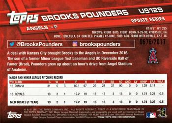2017 Topps Update - Gold #US129 Brooks Pounders Back