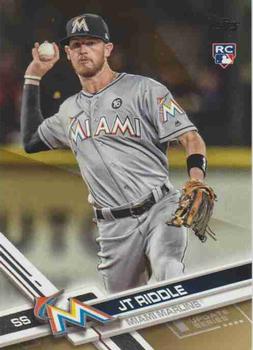 2017 Topps Update - Gold #US159 J.T. Riddle Front