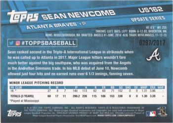 2017 Topps Update - Gold #US162 Sean Newcomb Back
