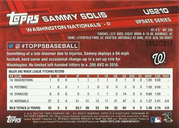 2017 Topps Update - Gold #US210 Sammy Solis Back