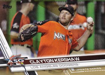 2017 Topps Update - Gold #US223 Clayton Kershaw Front