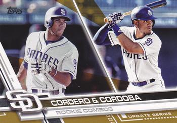 2017 Topps Update - Gold #US276 Allen Cordoba / Franchy Cordero Front