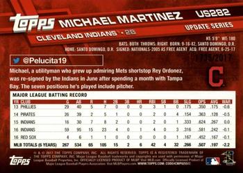 2017 Topps Update - Gold #US282 Michael Martinez Back