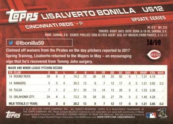 2017 Topps Update - Vintage Stock #US12 Lisalverto Bonilla Back