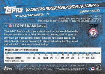 2017 Topps Update - Vintage Stock #US49 Austin Bibens-Dirkx Back
