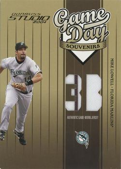 2004 Donruss Studio - Game Day Souvenirs Position #GD-34 Mike Lowell Front