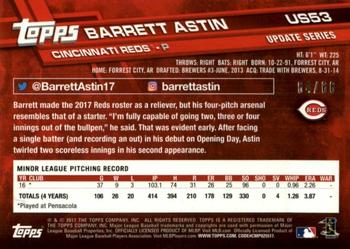 2017 Topps Update - Black #US53 Barrett Astin Back