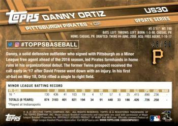 2017 Topps Update - Mother's Day Hot Pink #US30 Danny Ortiz Back