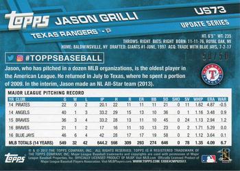 2017 Topps Update - Mother's Day Hot Pink #US73 Jason Grilli Back