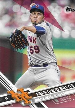 2017 Topps Update - Mother's Day Hot Pink #US262 Fernando Salas Front