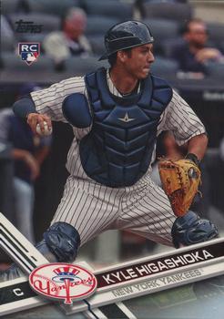 2017 Topps Update - Father's Day Powder Blue #US15 Kyle Higashioka Front