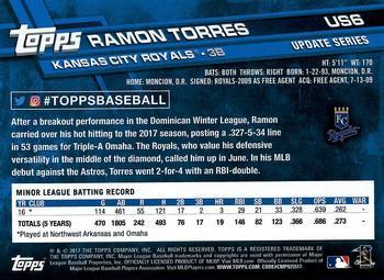 2017 Topps Update - Negative #US6 Ramon Torres Back