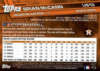 2017 Topps Update - Negative #US13 Brian McCann Back