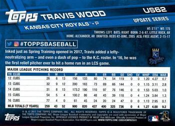 2017 Topps Update - Negative #US62 Travis Wood Back